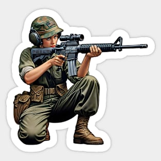 Tactical Girl Sticker